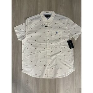 U.S. Polo Assn.  Men's Short Sleeve Button Up Woven Shirt XL